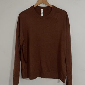 Lululemon brown crewneck sweater 12
